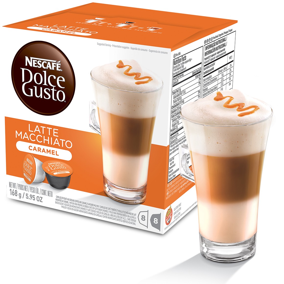Café Fácil Cápsula Nescafé Dolce Gusto Latte Macchiato